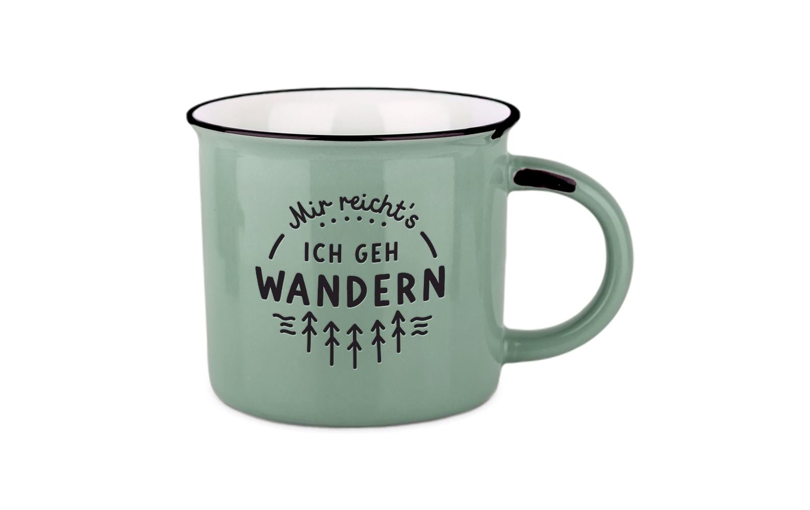 Grafik Werkstatt Vintage Becher Bergglück, Mir reicht's