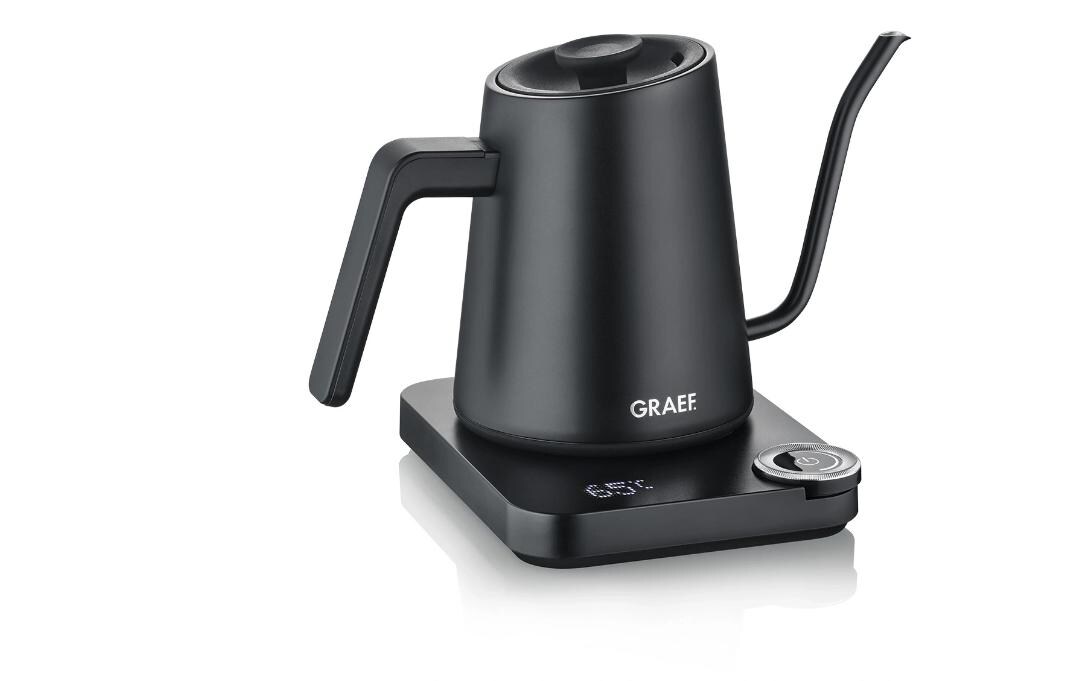 Graef Wasserkocher Pour-Over GK502 0.9 l, Schwarz matt