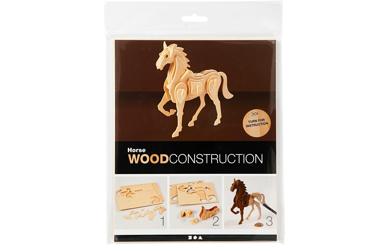 Creativ Company Holzartikel 3D-Figure Pferd, 1 Stück