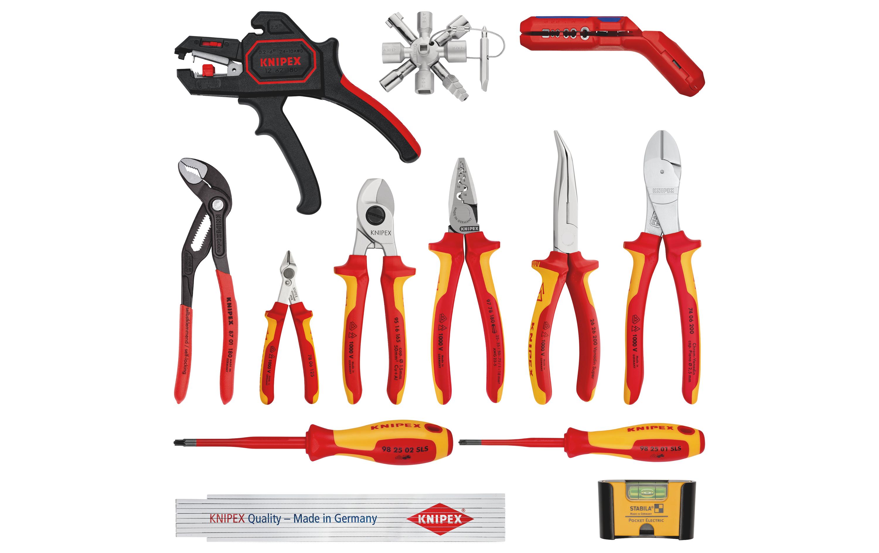 Knipex Erweiterungsset Elektro 2, 14-teilig Knipex Erweiterungsset Elektro 2, 14-teilig