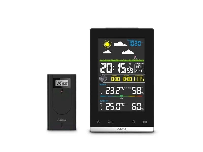 Hama Wetterstation Jamaika, Schwarz Hama Wetterstation Jamaika, Schwarz