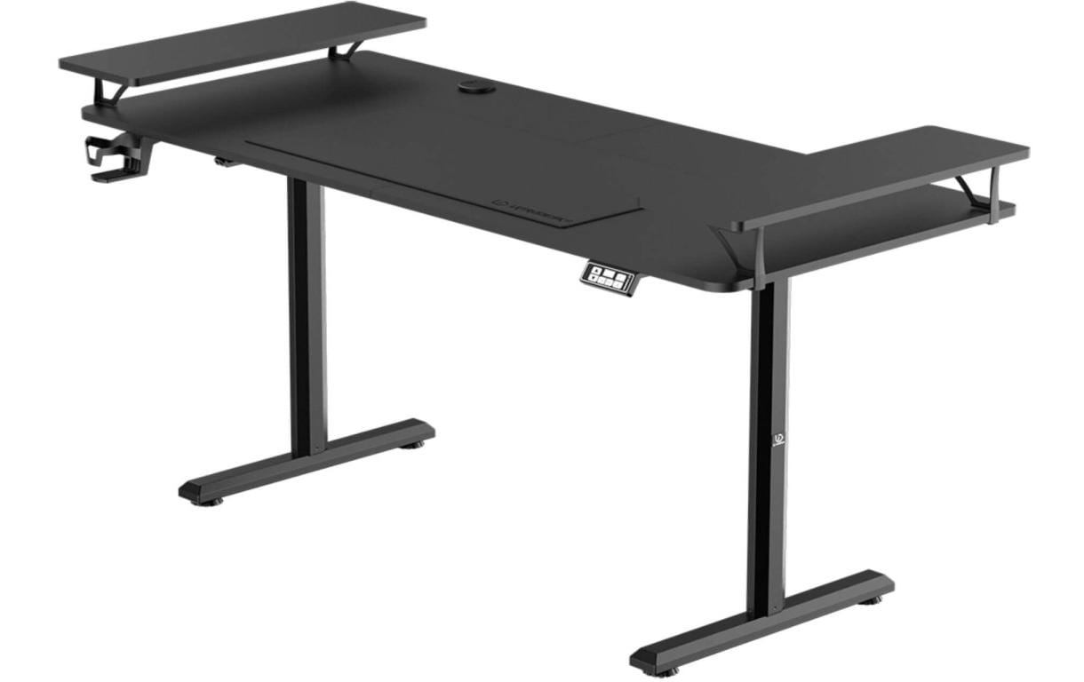 Ultradesk Gaming Tisch Higlander XXL Schwarz
