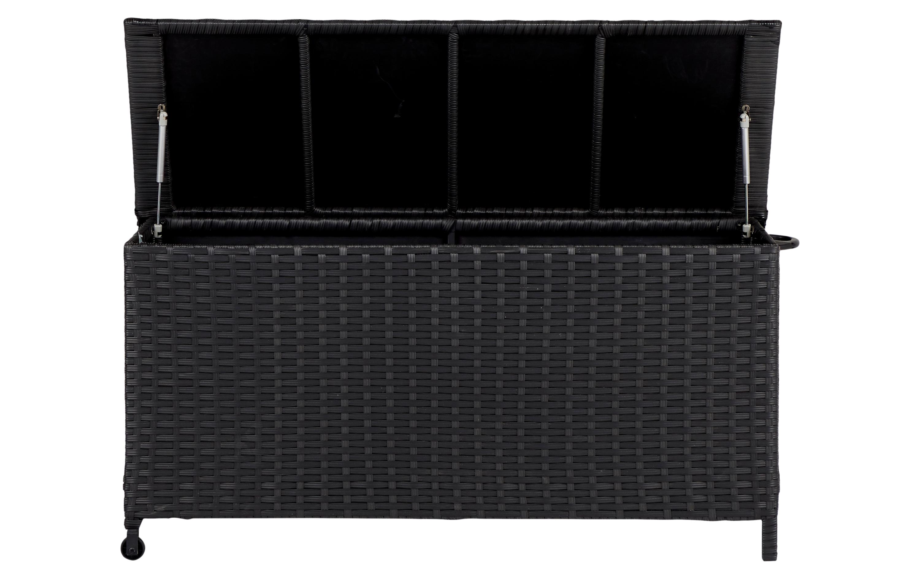 Schou Gartenbox Victor, 133 x 55 cm, Schwarz