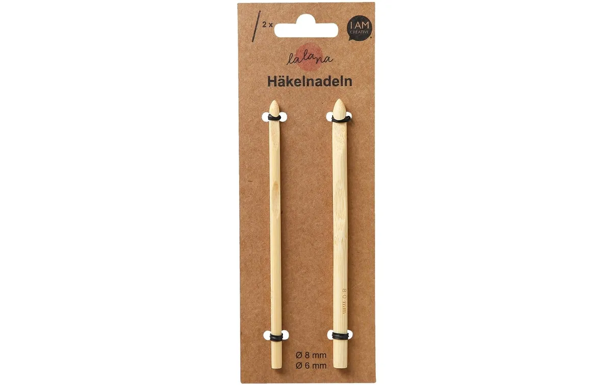 lalana Häkelnadel 8 / 6 mm, 2 Stück lalana Häkelnadel 8 / 6 mm, 2 Stück