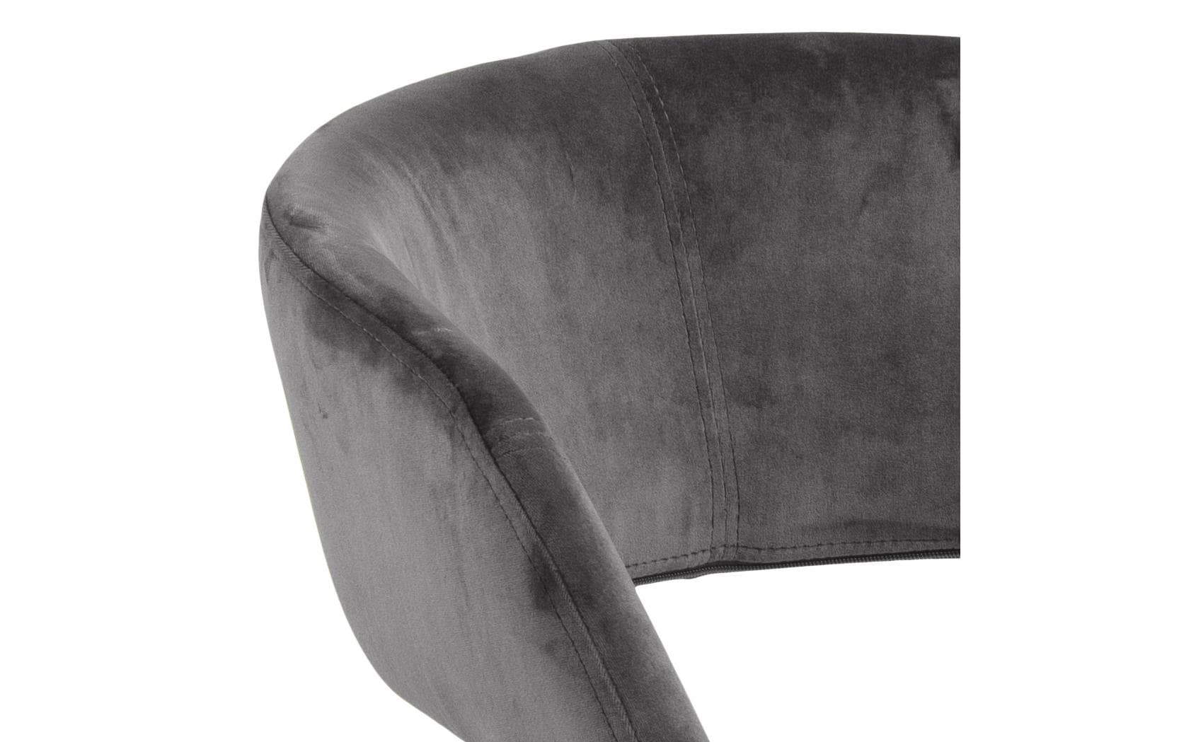 AC Design Bürostuhl Grace, mit Polsterrücken, Dunkelgrau