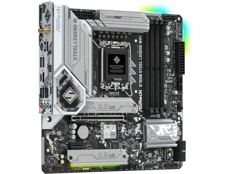 ASRock Mainboard B760M Steel Legend WiFi ASRock Mainboard B760M Steel Legend WiFi
