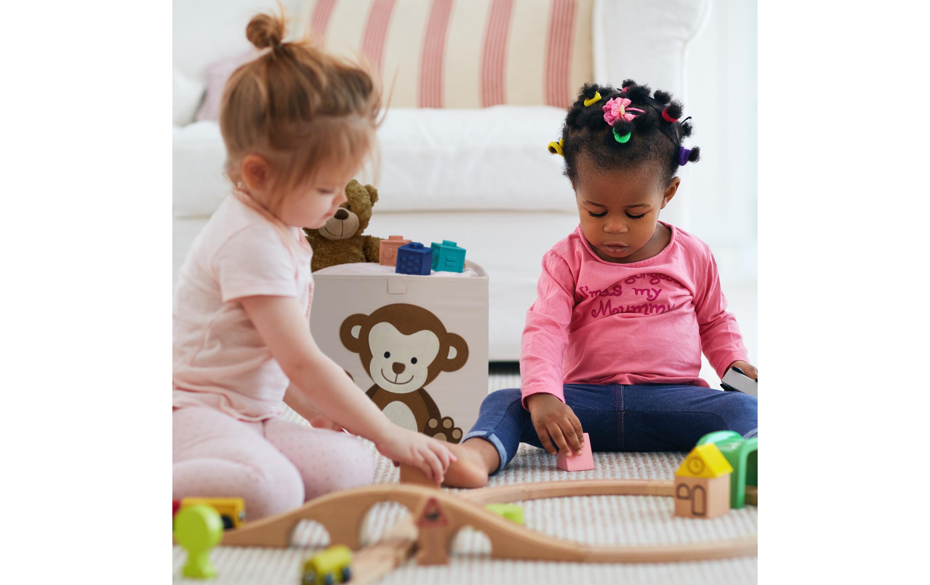 relaxdays Spielzeugbox Affe