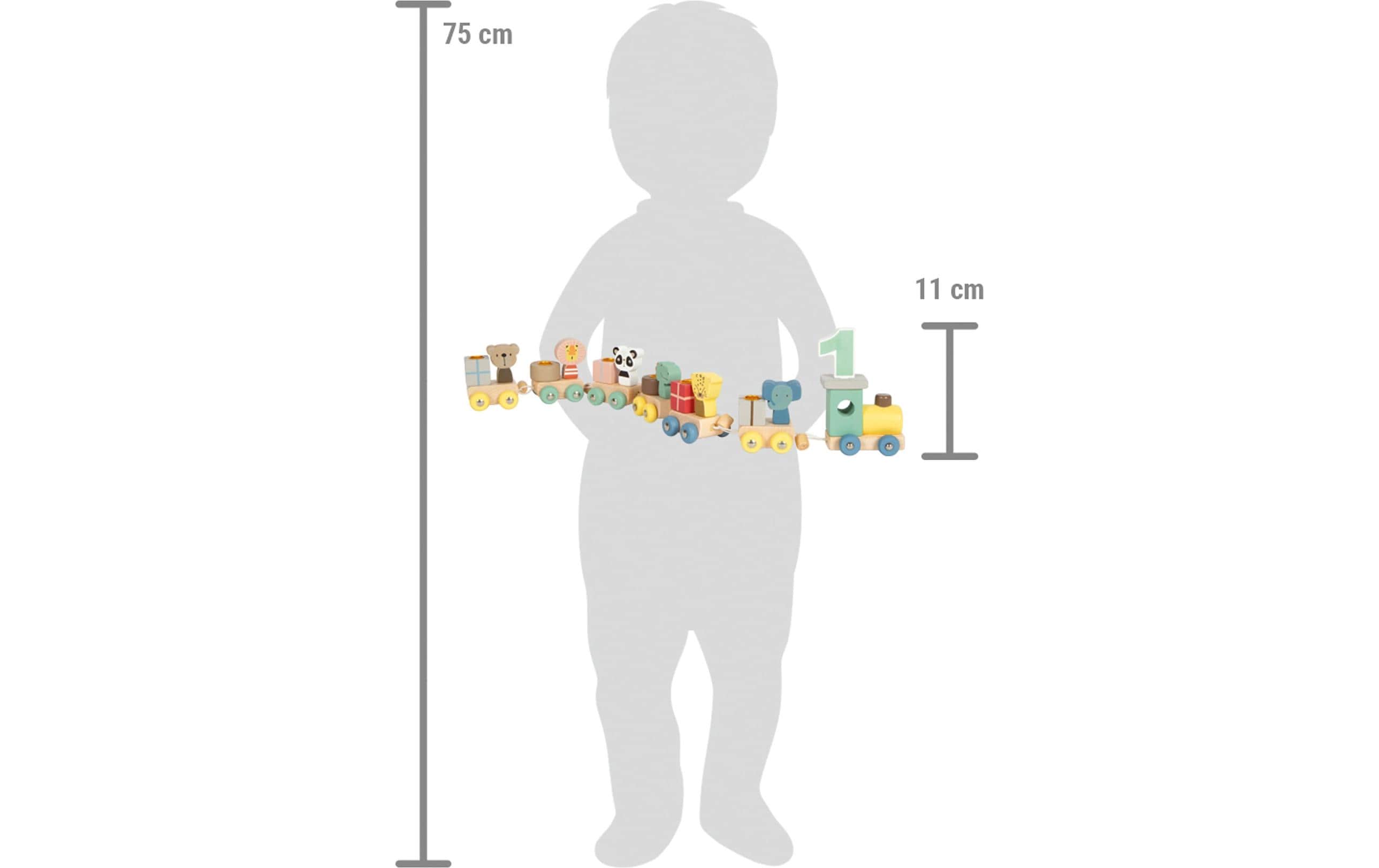 small foot Geburtstagszug mit Tieren