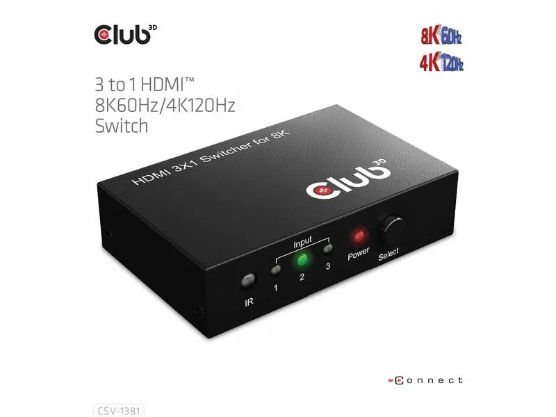 Club 3D Umschalter CSV-1381 HDMI