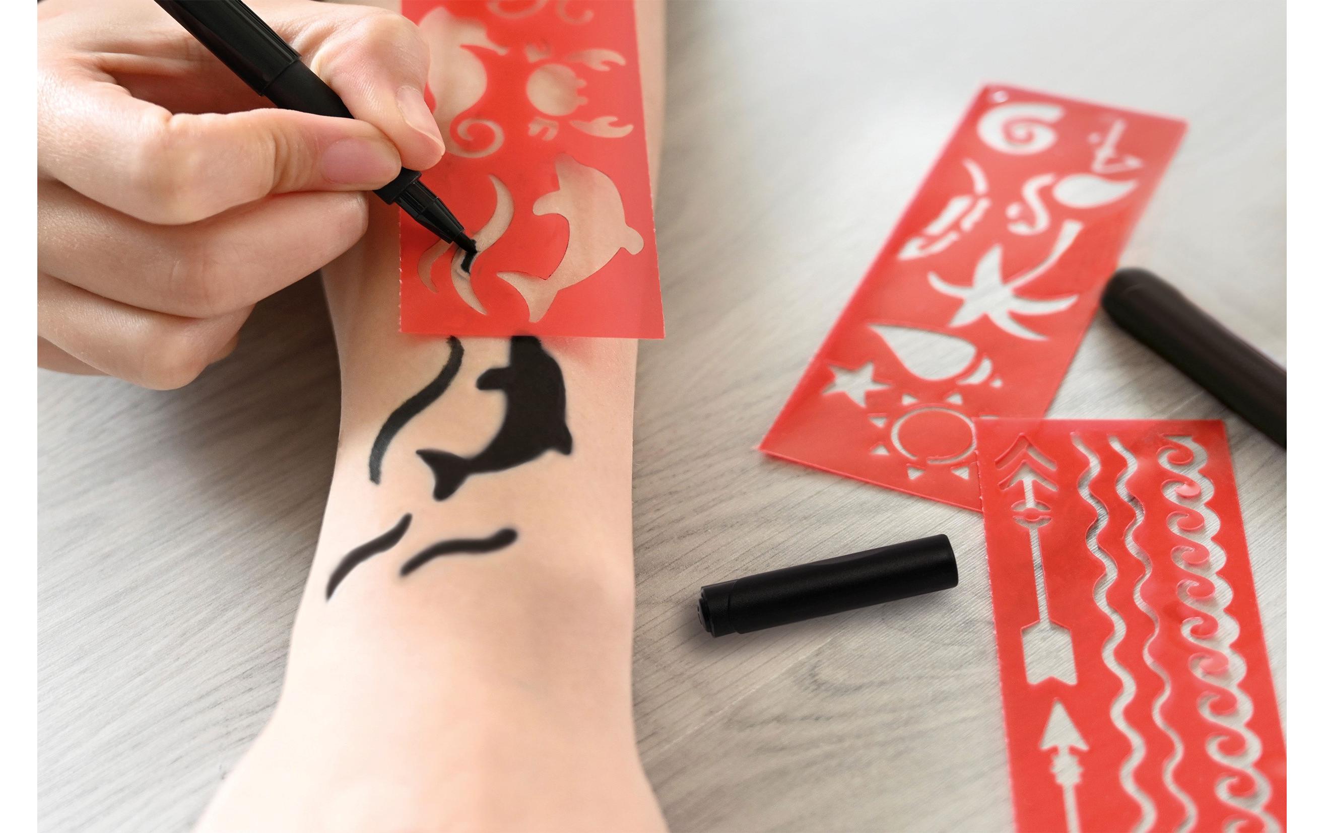 Eberhard Faber Tattoostift inkl. Schablonen, 2 Stück