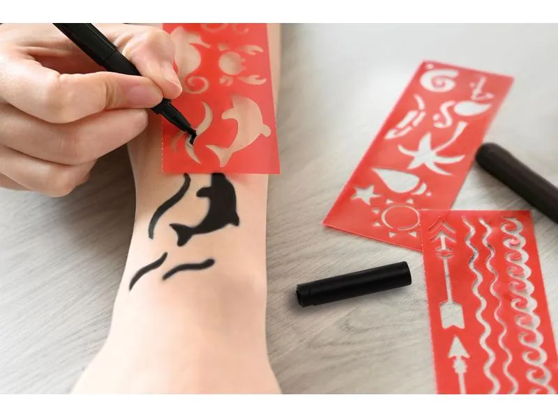 Eberhard Faber Tattoostift inkl. Schablonen, 2 Stück Eberhard Faber Tattoostift inkl. Schablonen, 2 Stück