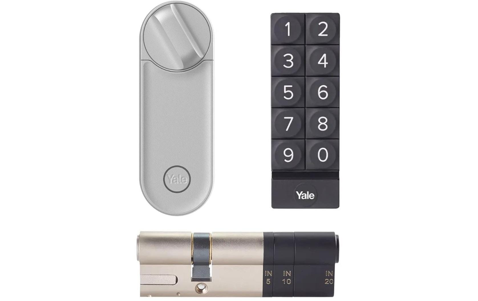 Yale Schloss Linus L2 Smart Lock Z+K-Kit, Silber Yale Schloss Linus L2 Smart Lock Z+K-Kit, Silber