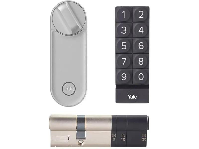 Yale Schloss Linus L2 Smart Lock Z+K-Kit, Silber Yale Schloss Linus L2 Smart Lock Z+K-Kit, Silber