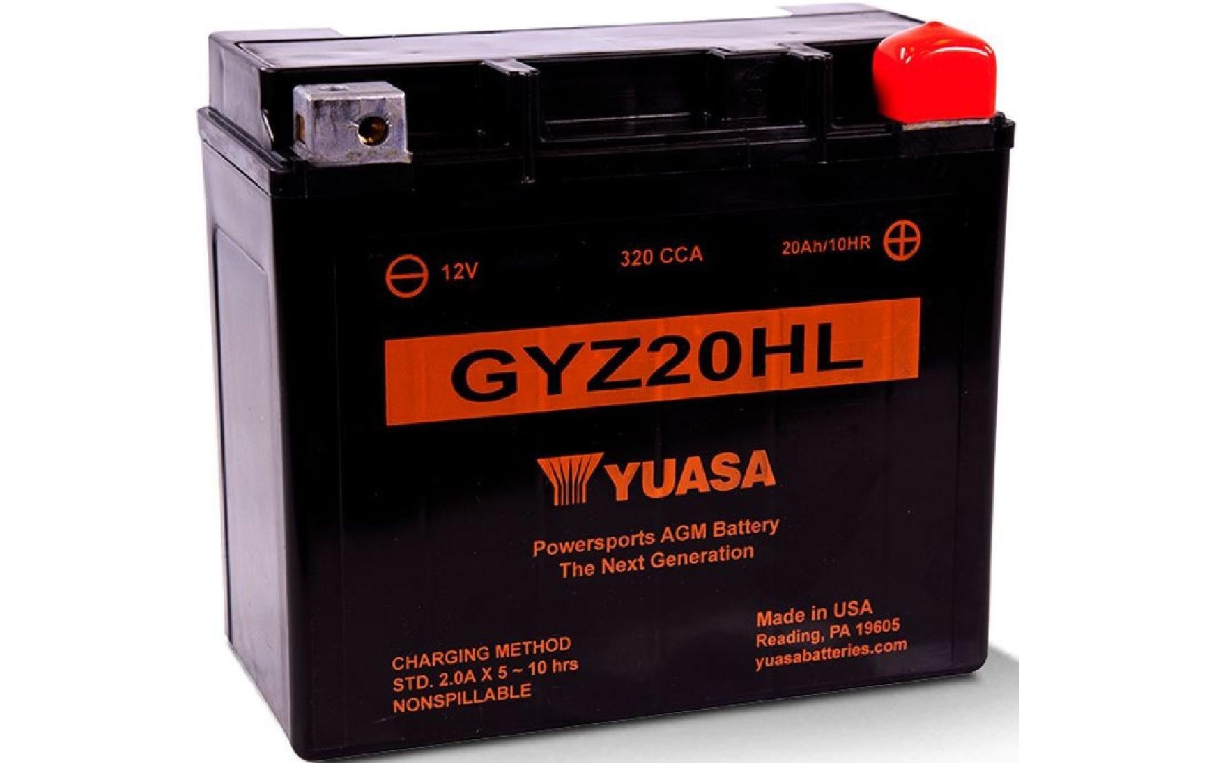 YUASA Motorradbatterie AGM 12 V/21.1Ah/320A