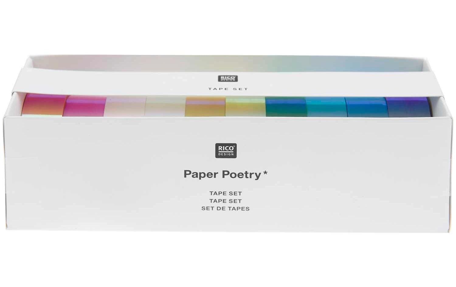 Rico Design Deko-Klebeband Washi Tap Set 10 Stück, Mehrfarbig Rico Design Deko-Klebeband Washi Tap Set 10 Stück, Mehrfarbig