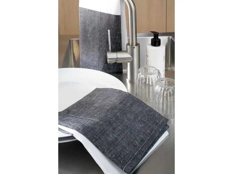 Cawö Geschirrtuch Cuisine Duo Schwarz/Weiss Cawö Geschirrtuch Cuisine Duo Schwarz/Weiss