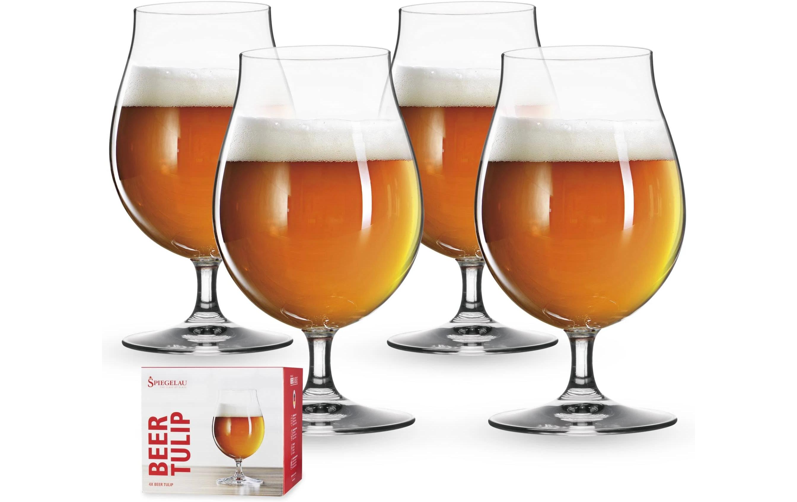 Spiegelau Bierglas Classics 440 ml, 4 Stück, Transparent