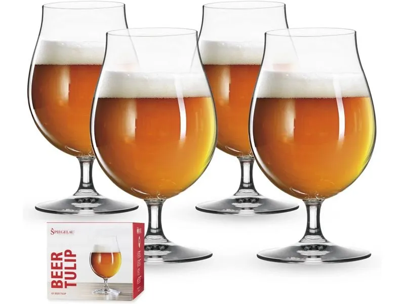 Spiegelau Bierglas Classics 440 ml, 4 Stück, Transparent