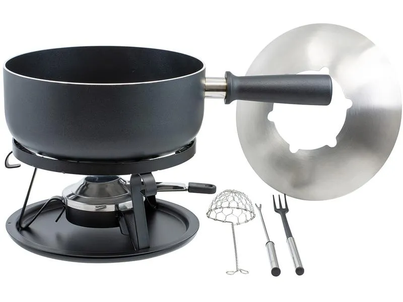 Kadastar Käsefondue-Set Royal 22 Teile, Schwarz Kadastar Käsefondue-Set Royal 22 Teile, Schwarz
