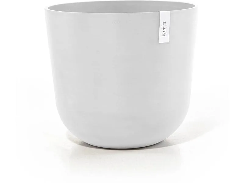 Ecopots Blumentopf Oslo Ø 55 cm Weiss Ecopots Blumentopf Oslo Ø 55 cm Weiss