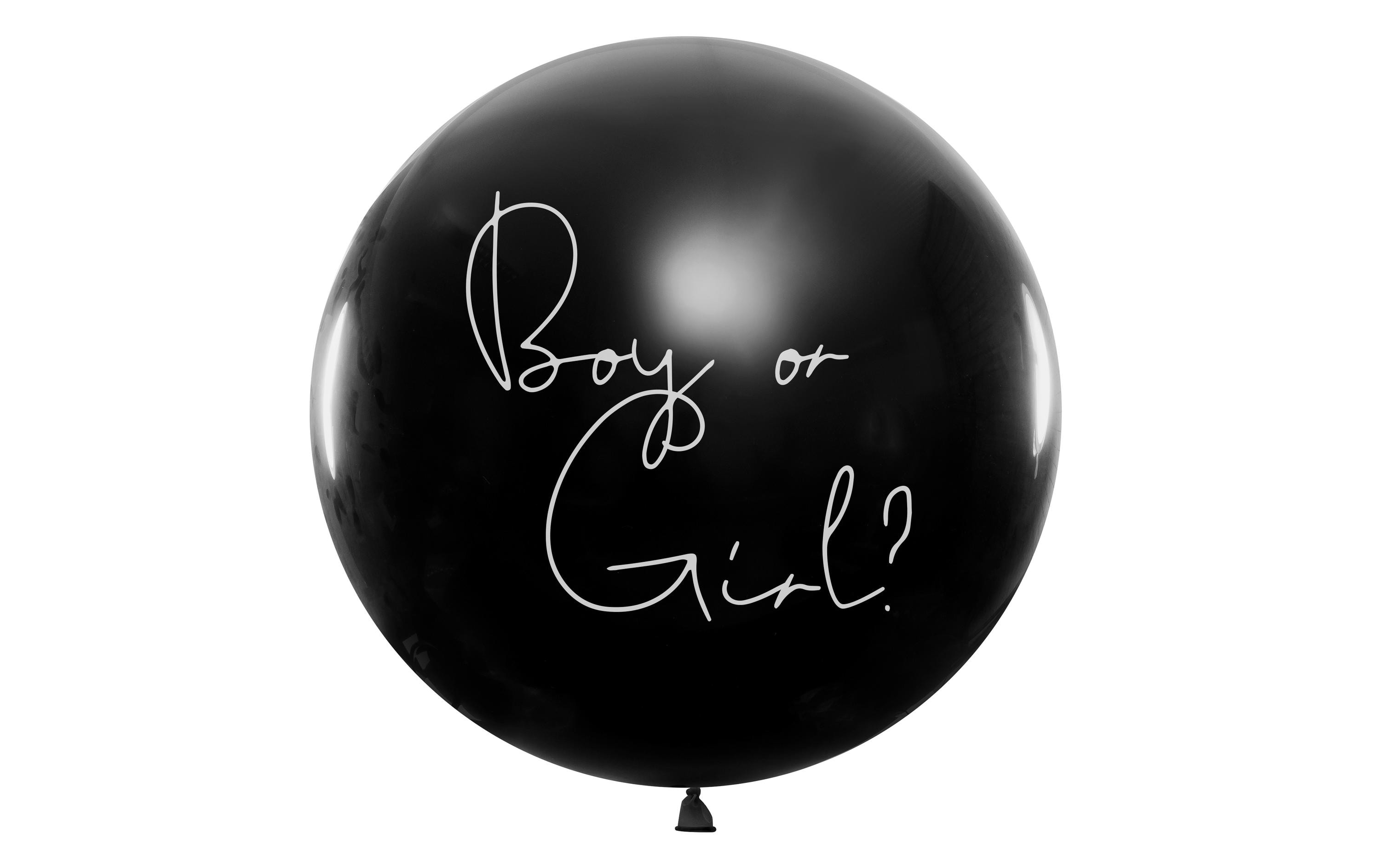 Partydeco Luftballon Boy or Girl – Junge Blau gefüllt, Ø 1 m, 1 Stk