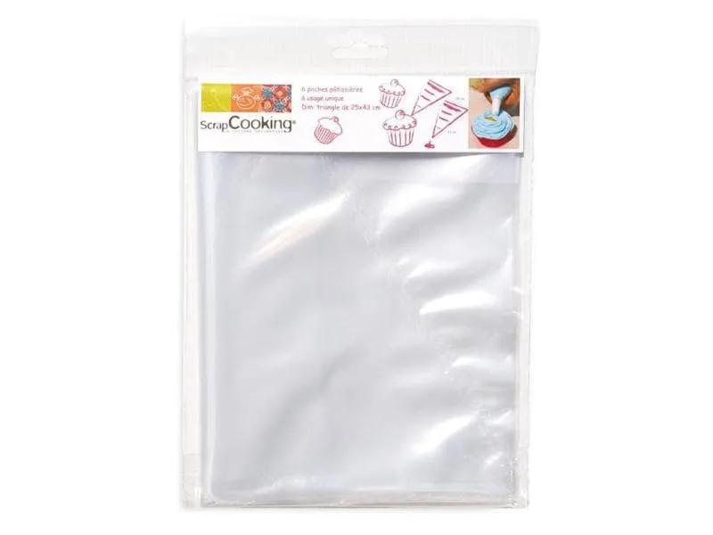 ScrapCooking Spritzbeutel Einweg, 6 Stück ScrapCooking Spritzbeutel Einweg, 6 Stück