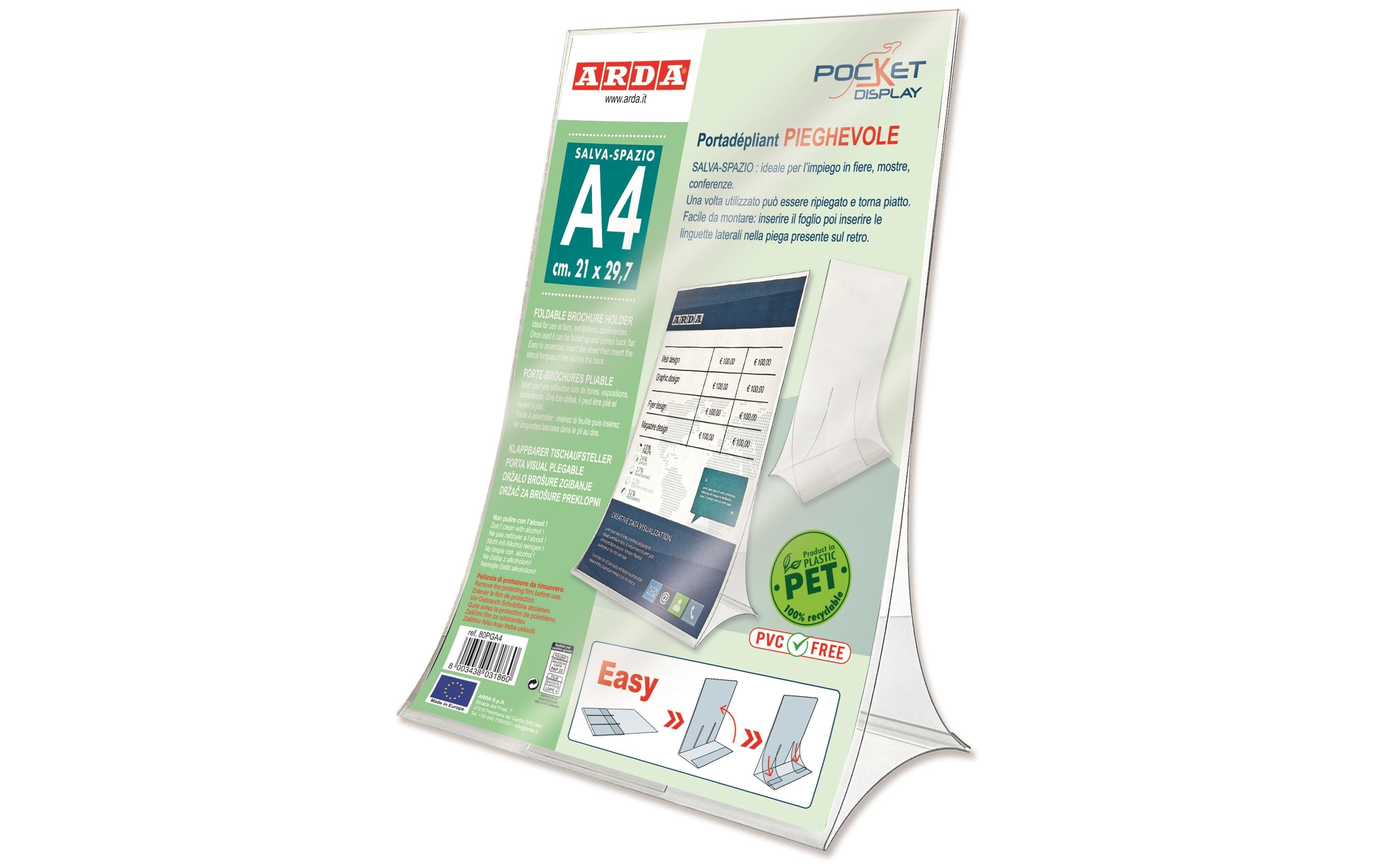 Arda Tischaufsteller A4 klappbar Arda Tischaufsteller A4 klappbar