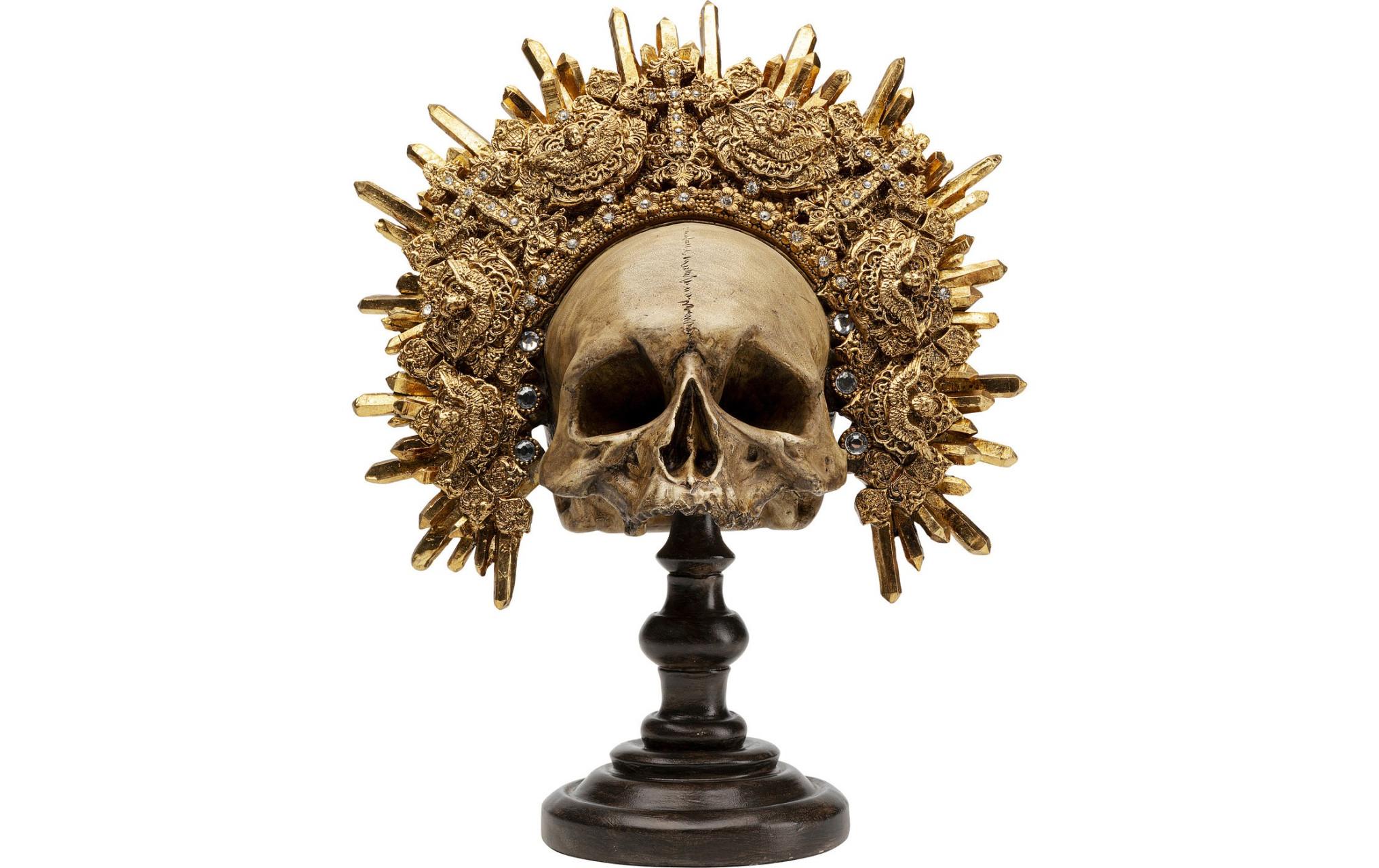 Kare Dekofigur King Skull Gold