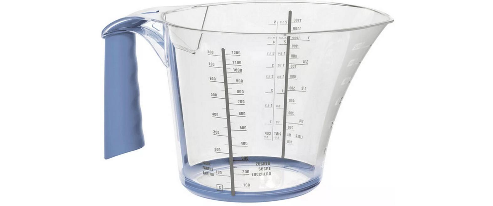 Rotho Messbecher Loft 12 dl, Blau/Transparent