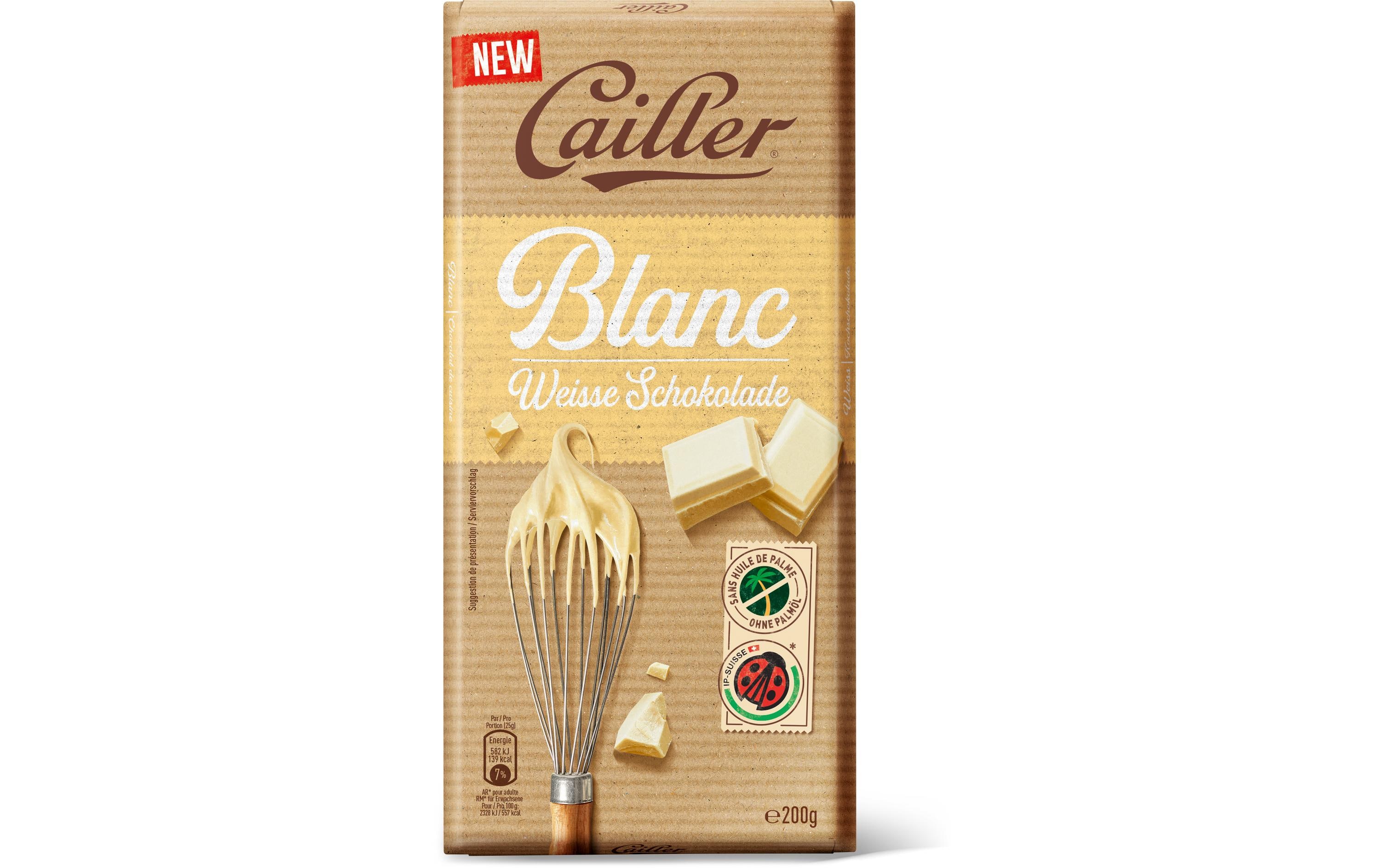 Cailler Tafelschokolade Weiss 200 g