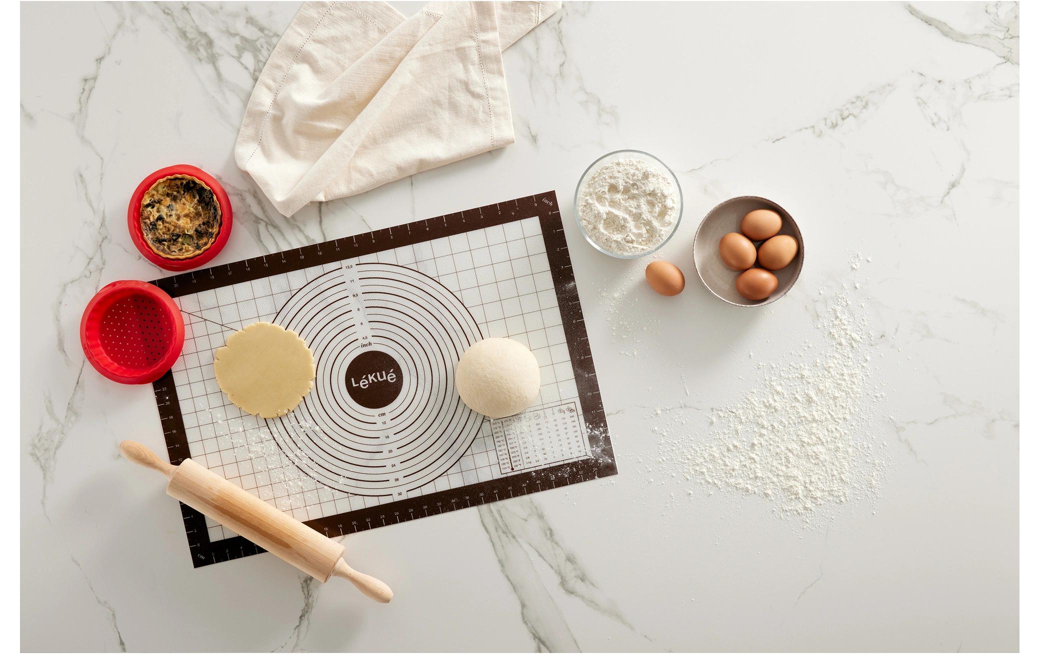 Lékué Backmatte mit Massangaben, Silikon, 60 x 40 cm