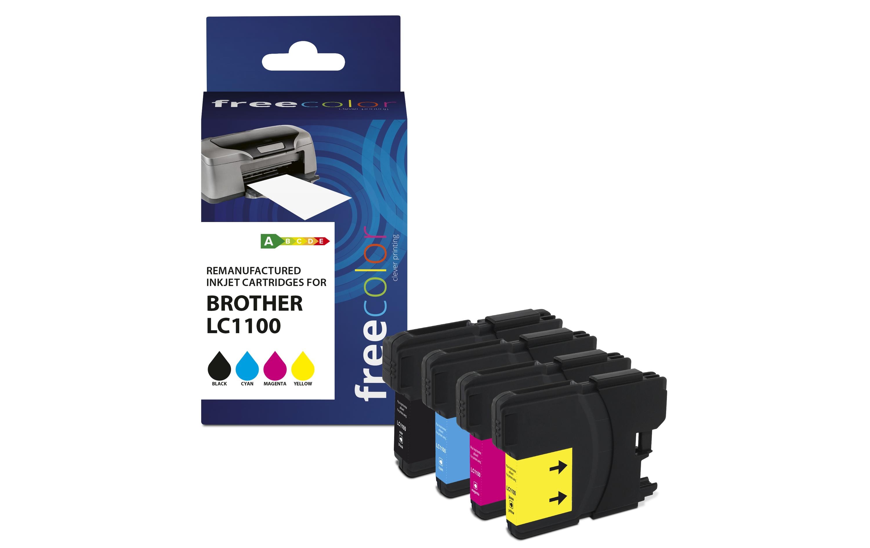 Freecolor Tinte Brother LC-1100 Multipack Color