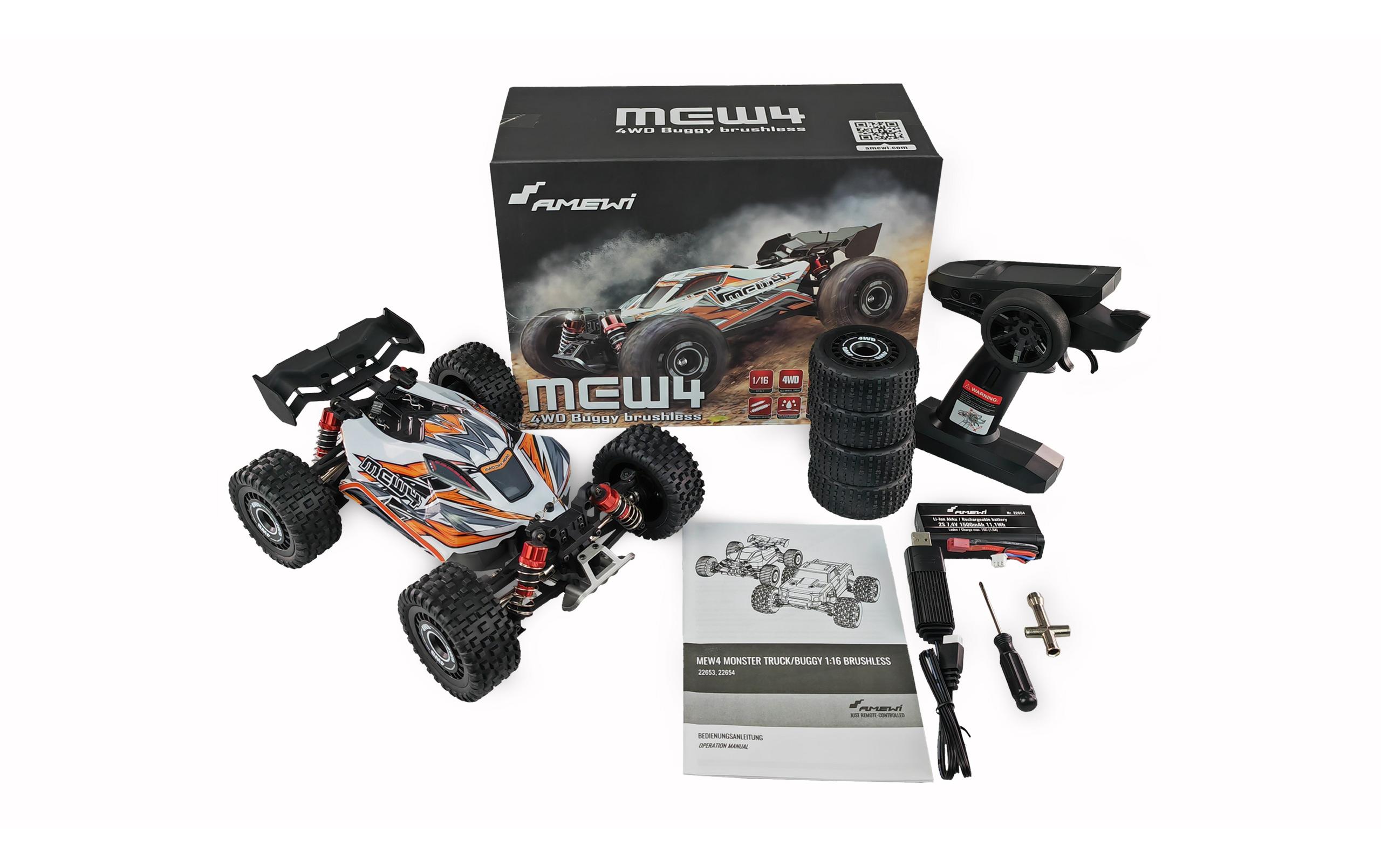 Amewi Buggy MEW4 Brushless 4WD RTR, 1:16