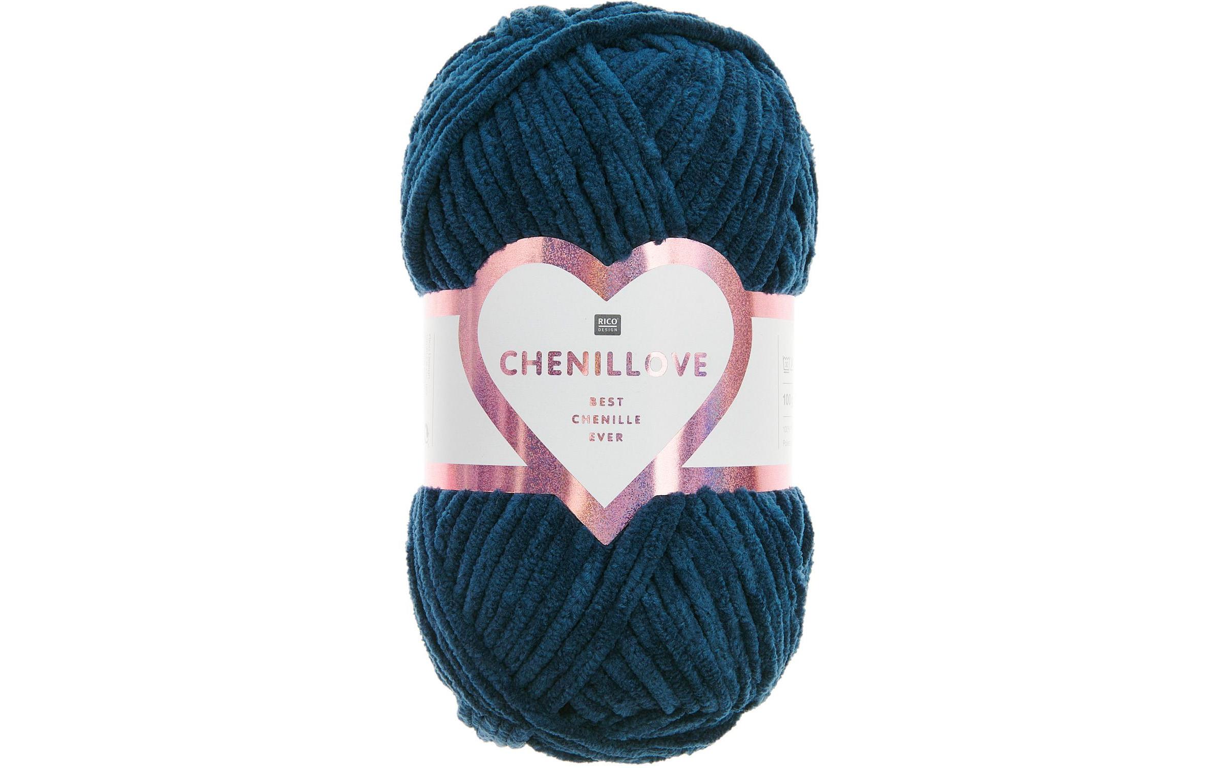 Rico Design Wolle Chenillove 100 g, Marineblau