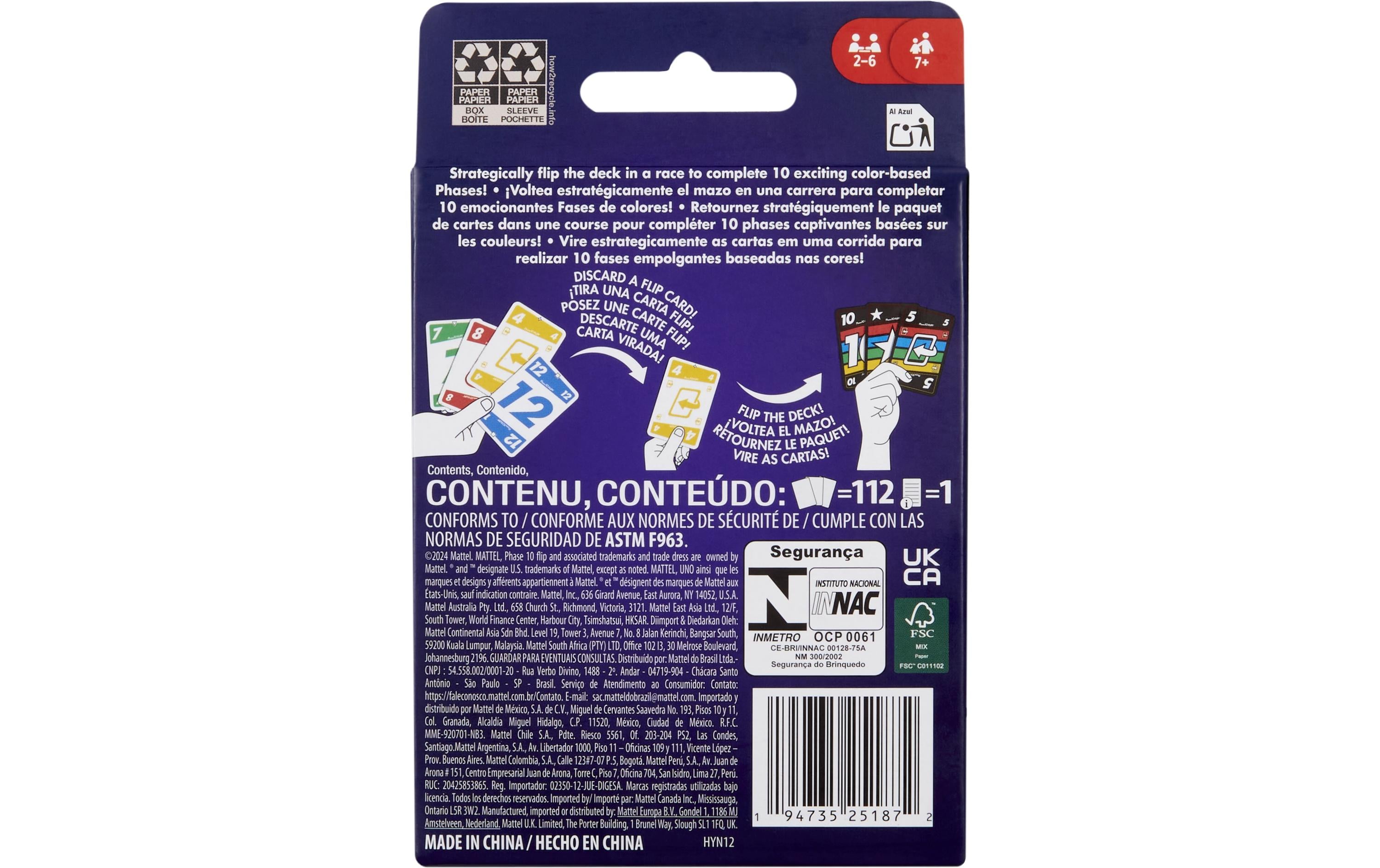 Mattel Spiele Phase 10 Flip Mattel Spiele Phase 10 Flip