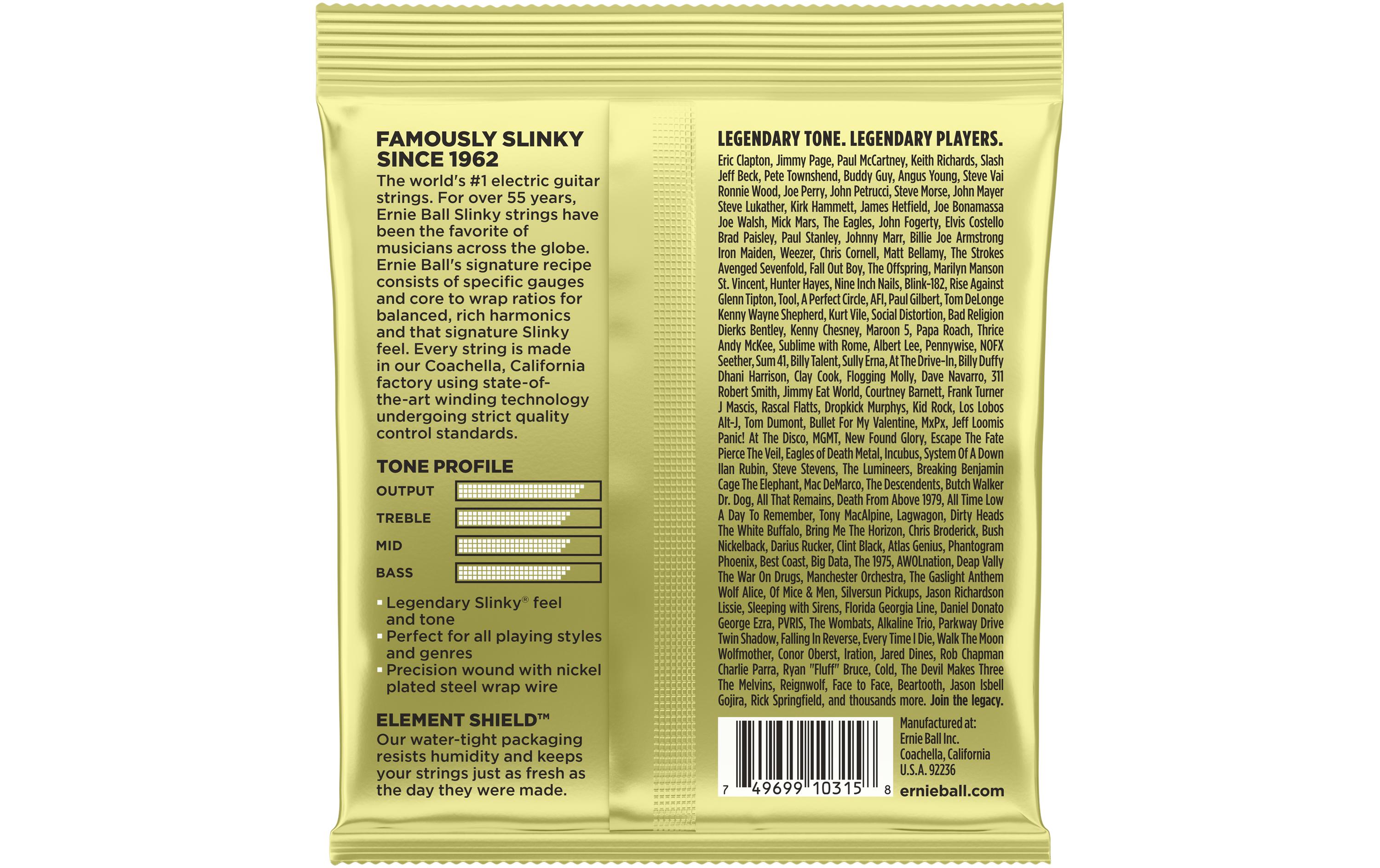 Ernie Ball Gitarrensaiten 2214 Slinky Nickel – Mammoth 12 - 62