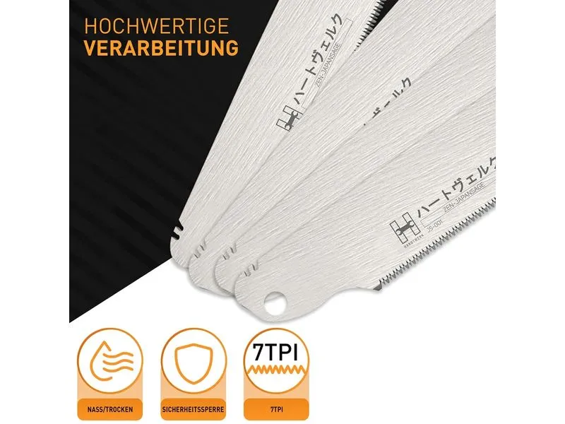 Hardtwerk Sägeblatt für Japansäge Zen 240 mm Hardtwerk Sägeblatt für Japansäge Zen 240 mm