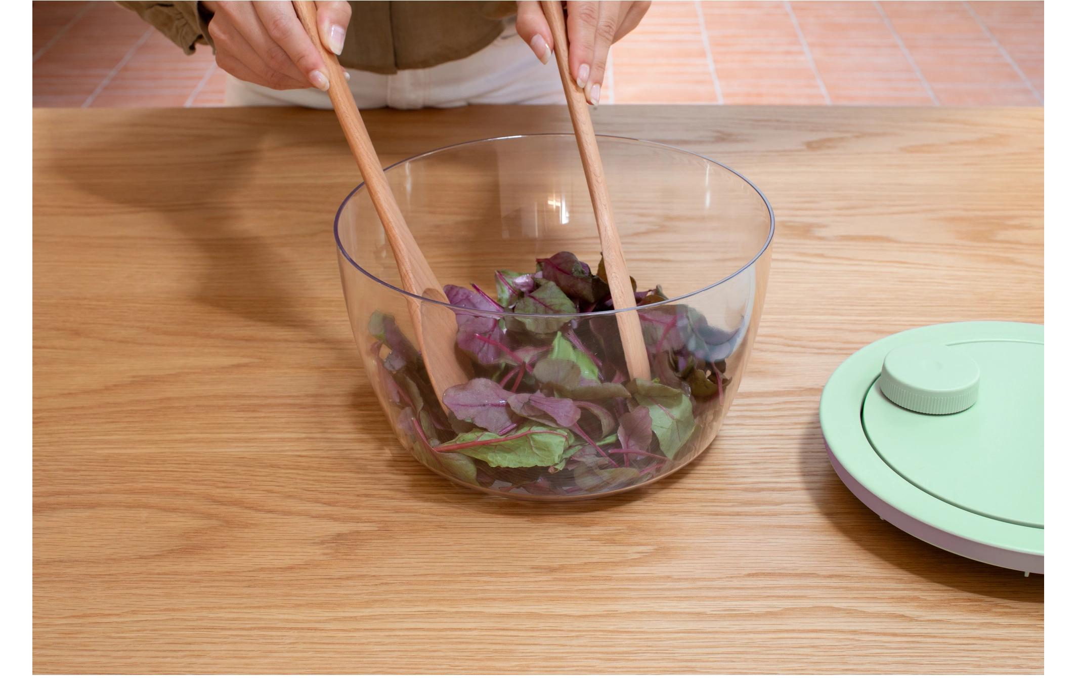 Brabantia Salatschleuder Tasty+ 25 cm, Grün/Transparent