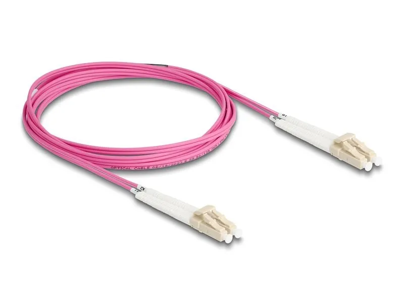 Delock LWL-Patchkabel Multimode LC – LC, OM4, Duplex, 2 m Delock LWL-Patchkabel Multimode LC – LC, OM4, Duplex, 2 m