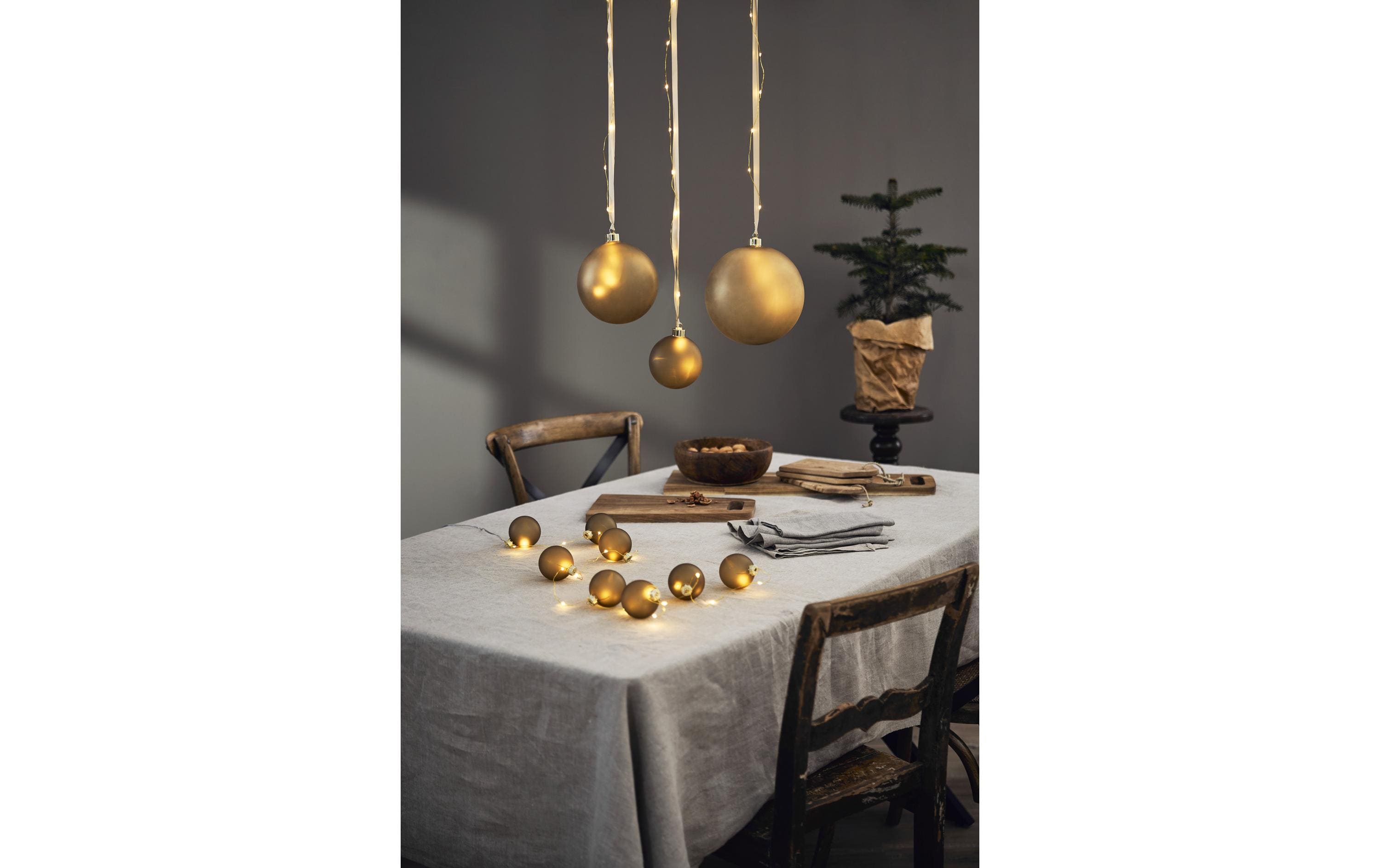 Star Trading Glasdekoration Kugel Bliss, 15 cm, Gold