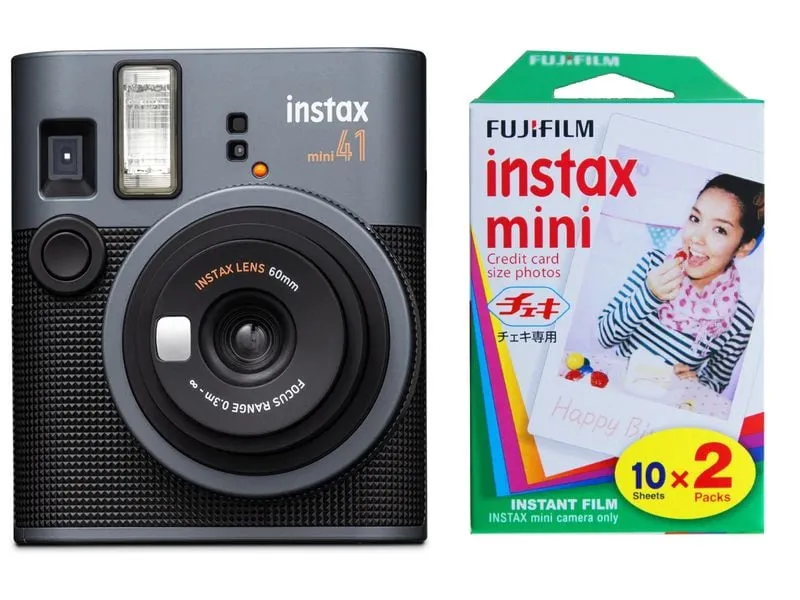 Fujifilm Fotokamera Instax Mini 41 Schwarz Fujifilm Fotokamera Instax Mini 41 Schwarz