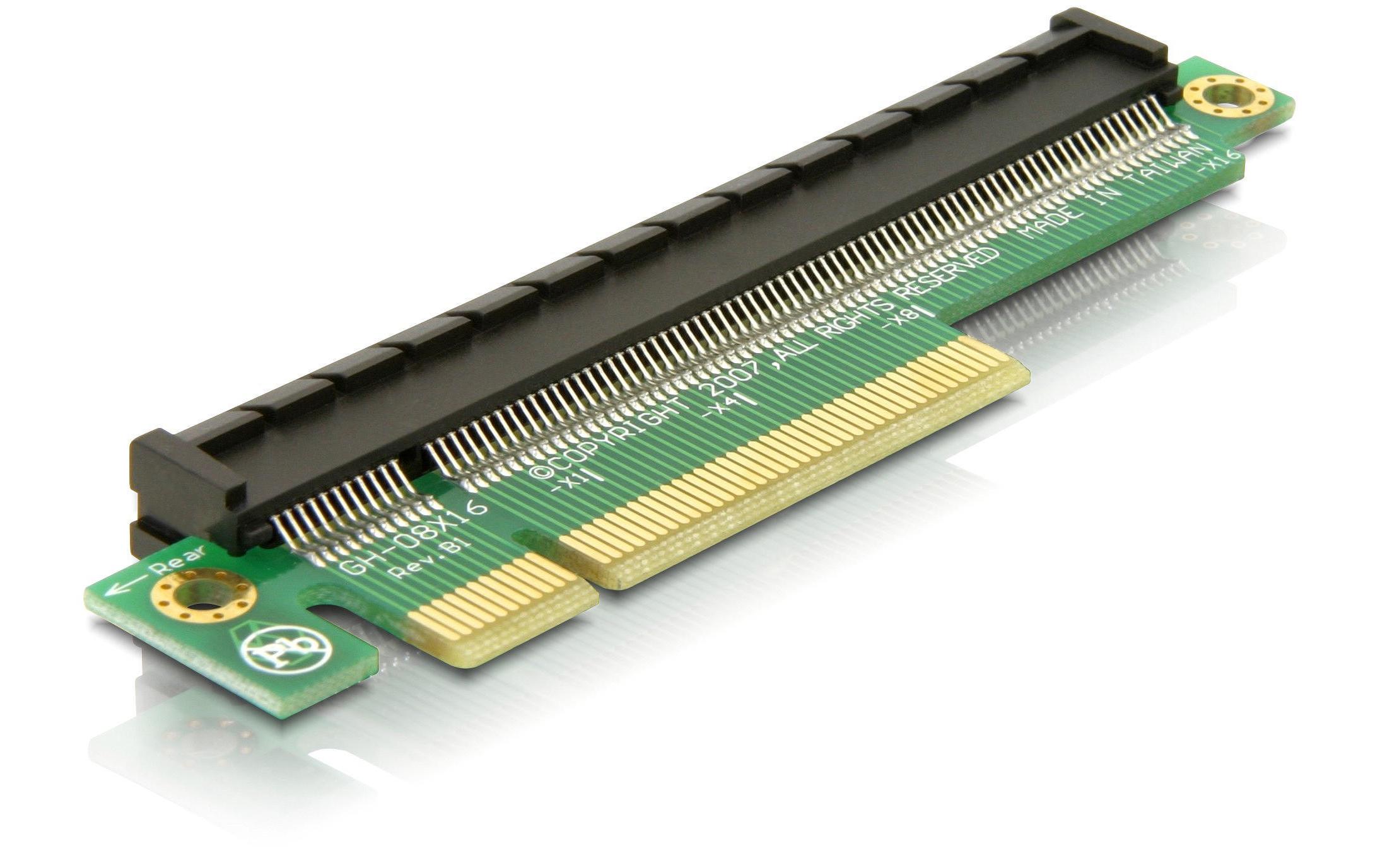 Delock PCI-E Riser Karte x8 auf x16 Verlängerung Delock PCI-E Riser Karte x8 auf x16 Verlängerung
