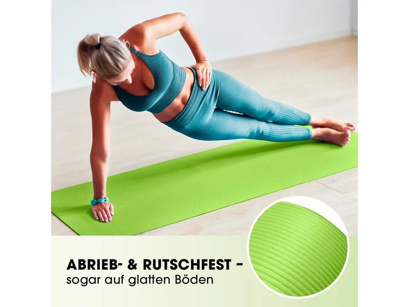 World Fitness Fitnessmatte Ashanti 190 cm x 100 cm, Grün