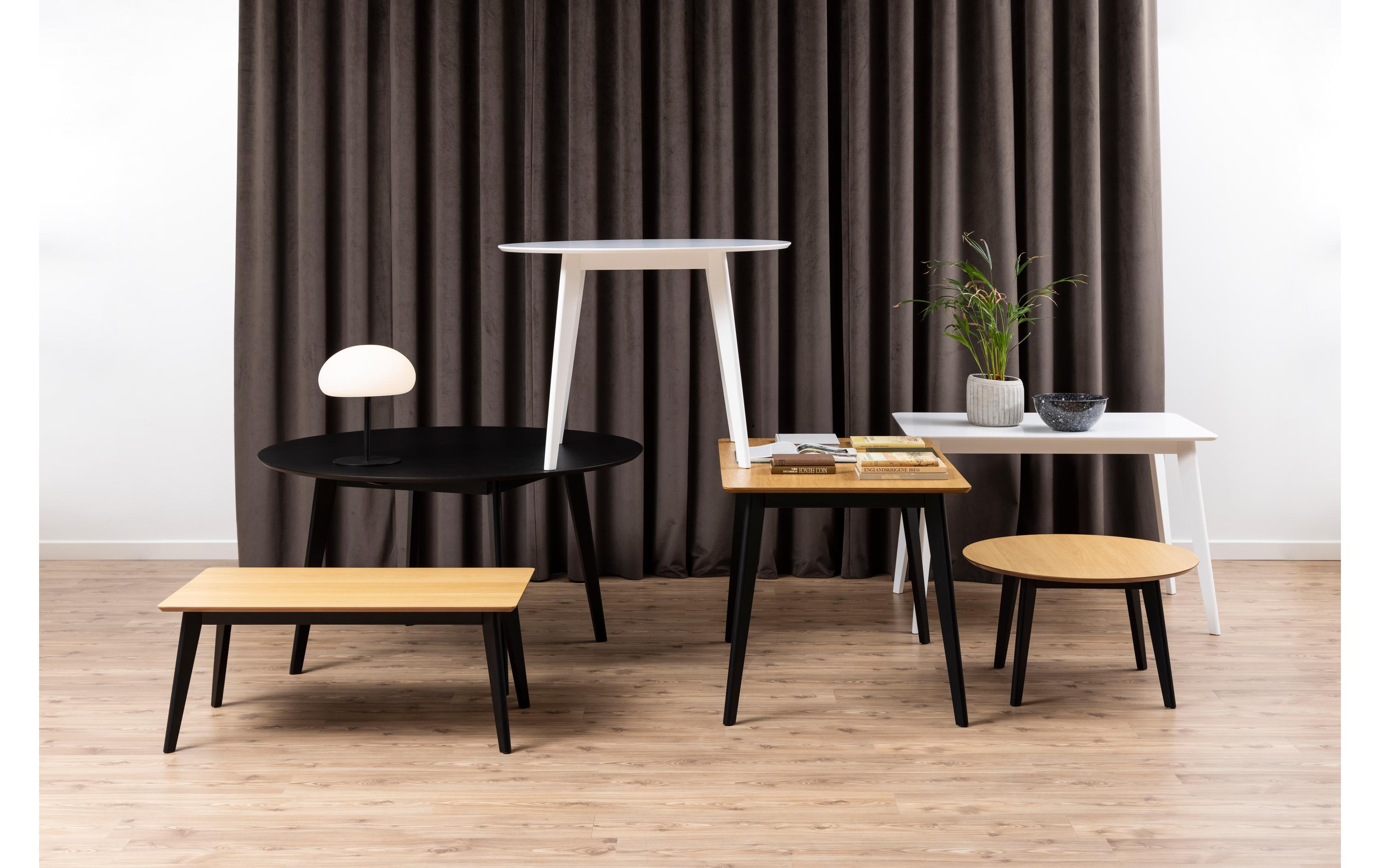 AC Design Tisch Roxby 120 x 80 x 76 cm, Nature/Schwarz