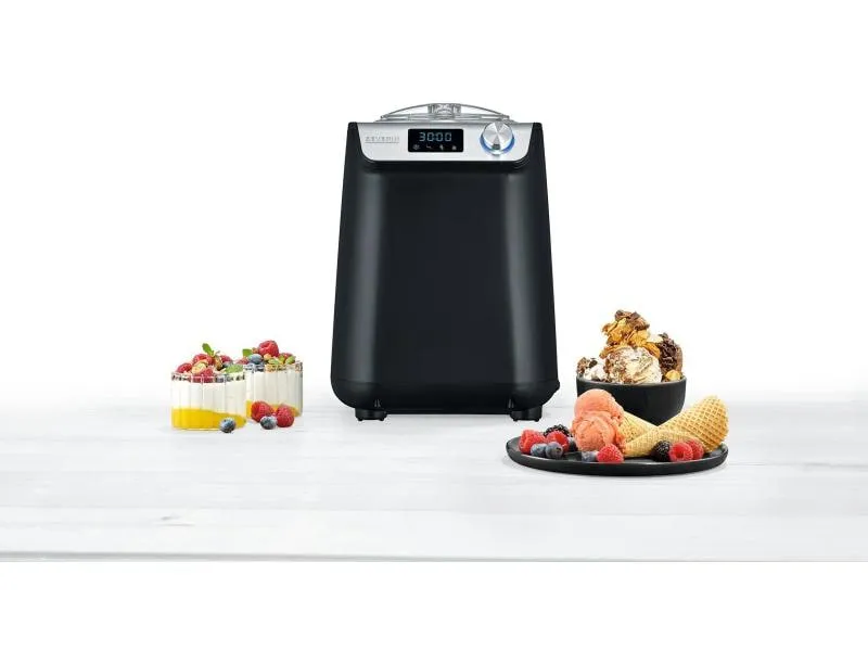 Severin Glacemaschine EZ 7407 1.2 l, Schwarz/Silber