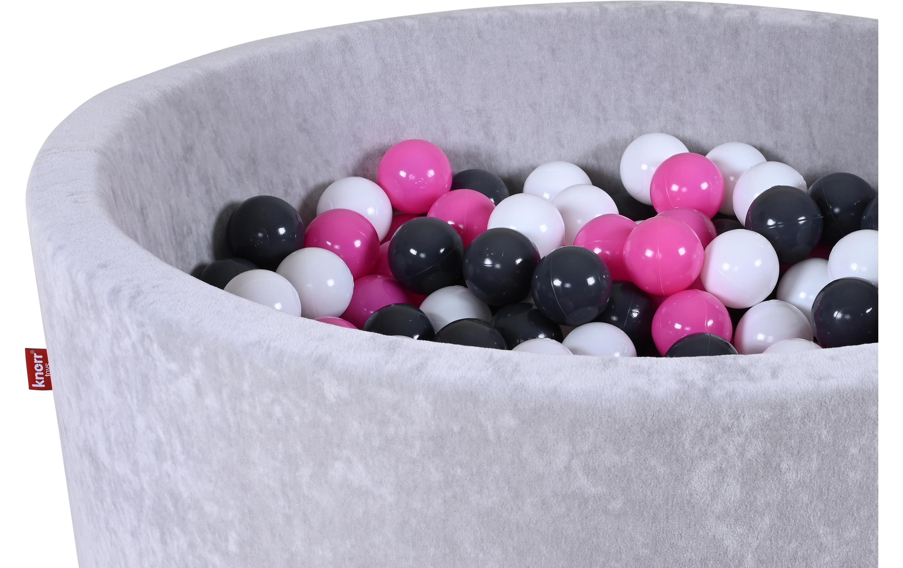 Knorrtoys Bällebad Grey 300 Bälle creme/grey/rose