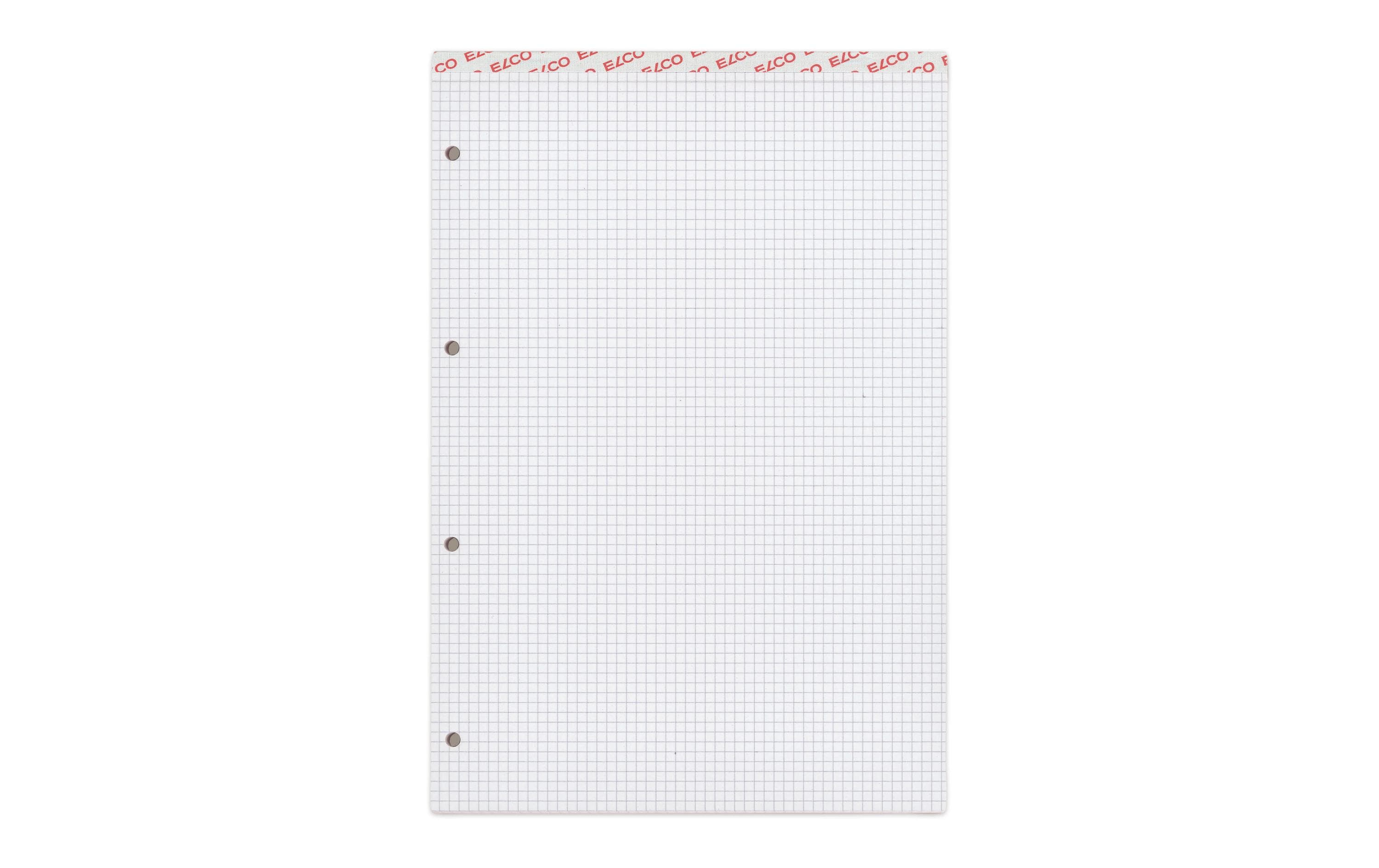 ELCO Notizblock A4 4 mm kariert 4-Fach gelocht, 5 Blöcke