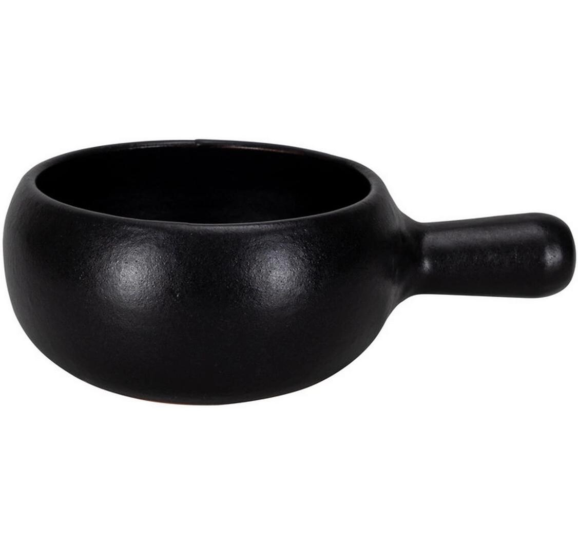 Nouvel Fondue-Topf Bombata-Nero, Ø 22 cm, Schwarz