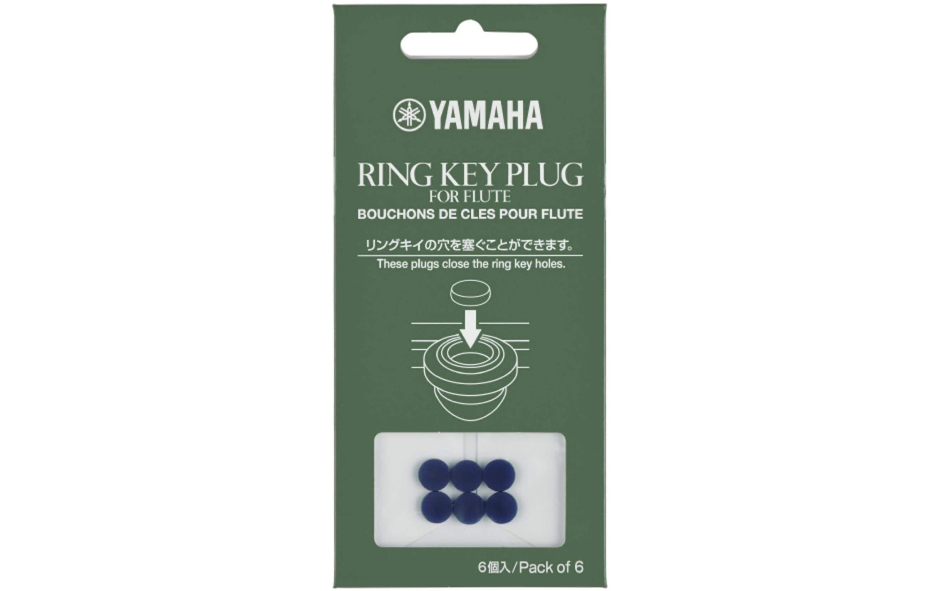 Yamaha Ring Key Plug Silikon, für Querflöte, 6er-Pack