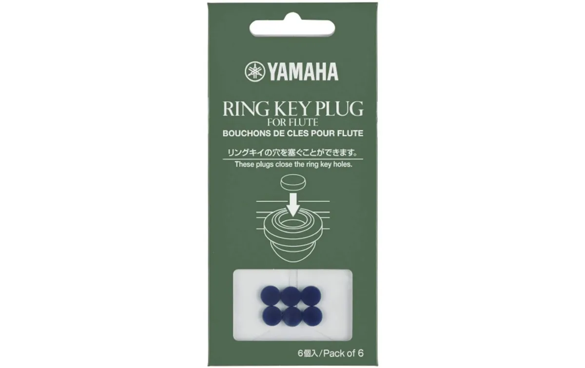 Yamaha Ring Key Plug Silikon, für Querflöte, 6er-Pack